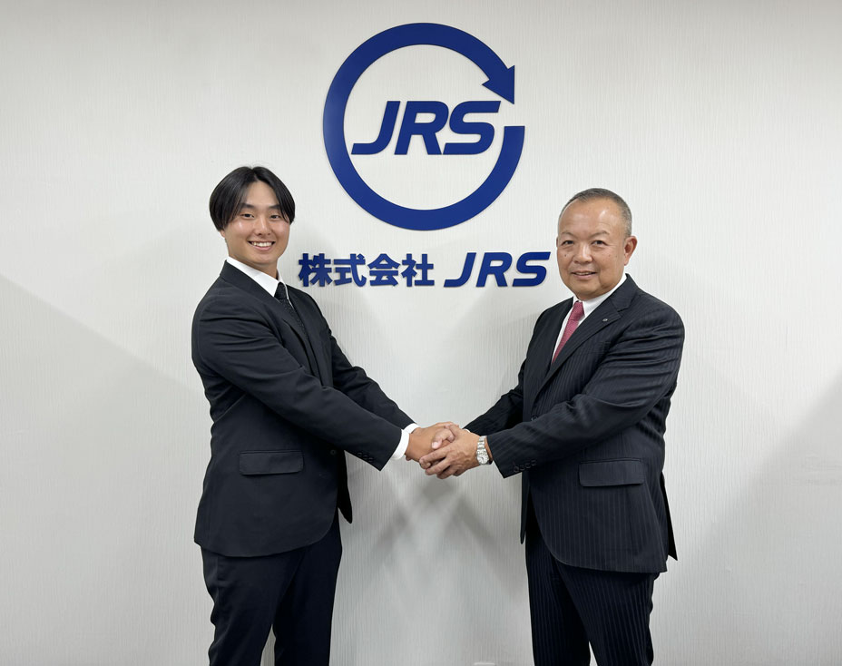 鵜瀬璃久選手と握手